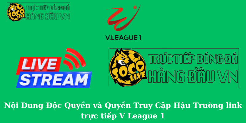 Nội Dung Độc Quyền và Quyền Truy Cập Hậu Trường link trực tiếp V League 1